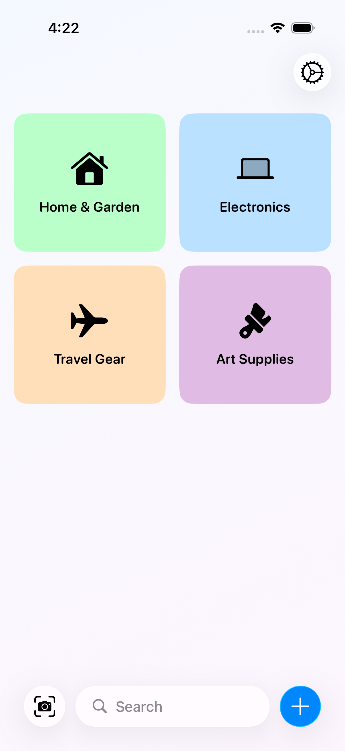 BOXY App Preview showing box organization interface